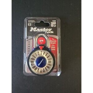 Master Lock 1588D Large Dial Numbers 7/8in Shackle Height 2-1/8in Wide Body NEW